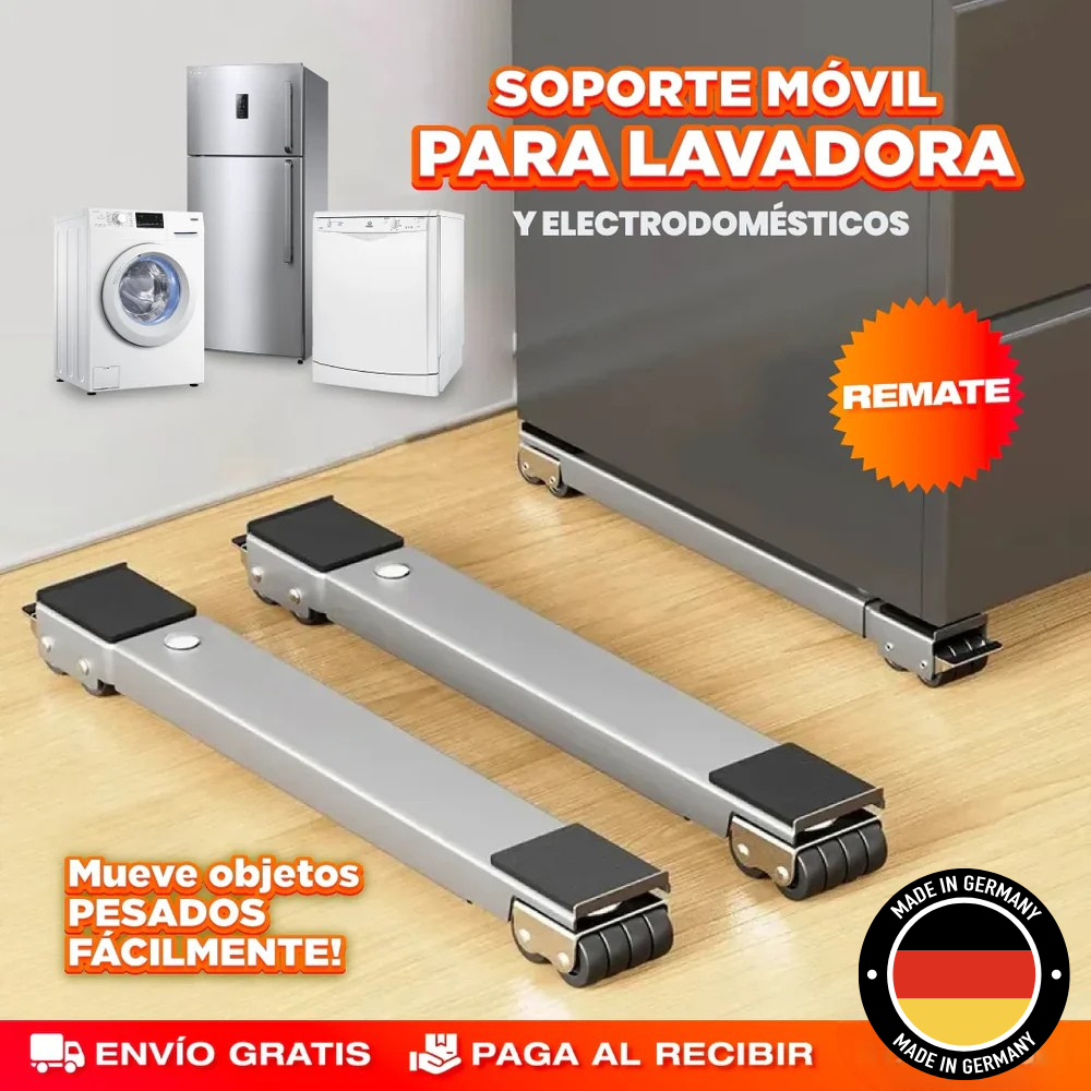 SOPORTES 400KG CON RUEDAS PARA MUEBLES Y ELECTRODOMÉSTICOS - ROLLWHEEL™