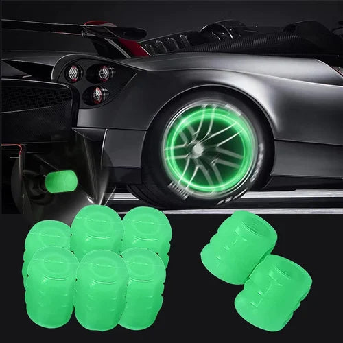 VÁLVULA DE NEUMÁTICO VERDE CON EFECTO FLUORESCENTE - VALVE PRO™