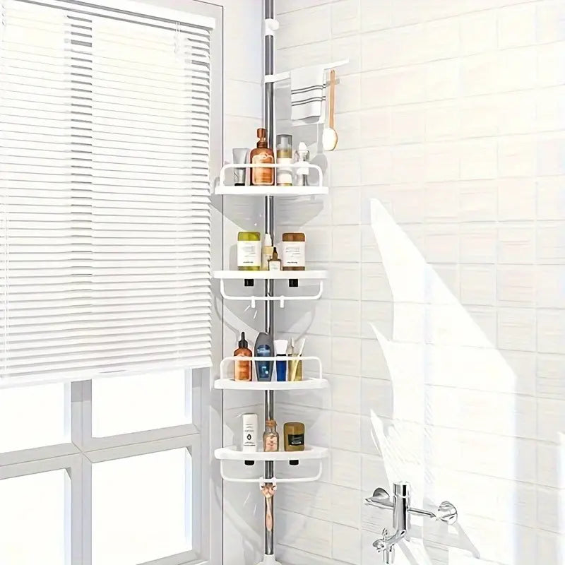 ESTANTERÍA EXTENSIBLE DE RINCÓN PARA BAÑO - (110-320cm)
