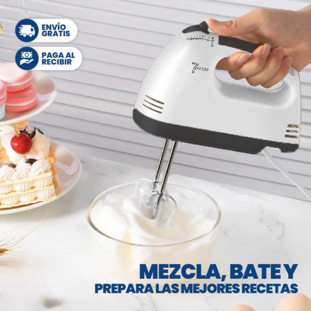 BATIDORA ELÉCTRICA DE MANO MULTIFUNCIONAL DE 7 VELOCIDADES - MIXER™