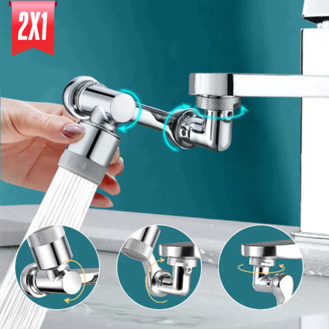 EXTENSOR DE GRIFO GIRATORIO UNIVERSAL 1080° - FLEXIFLOW™