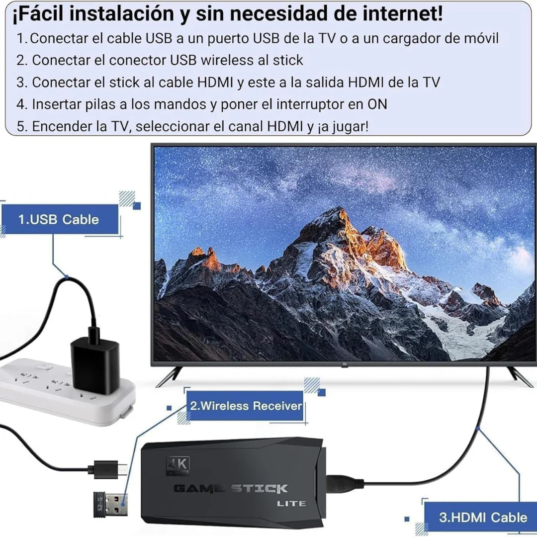 Consola Retro Gaming con +20.000 Juegos Clásicos - RETROVIBE™