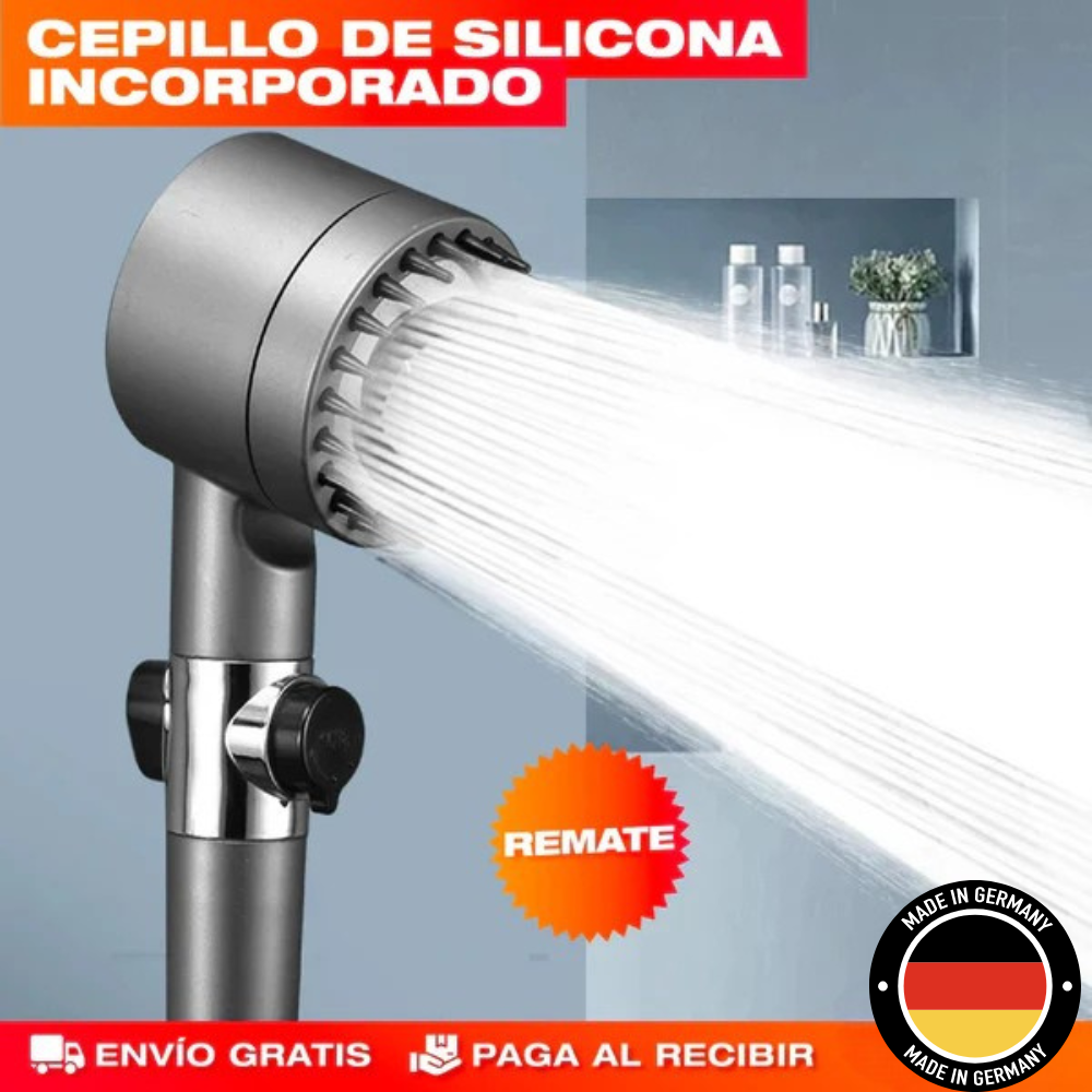 CABEZAL DE DUCHA 3 NIVELES DE POTENCIA CON INSTALACIÓN RÁPIDA - WATERPOWER™