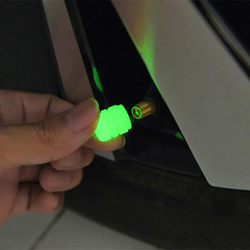 VÁLVULA DE NEUMÁTICO VERDE CON EFECTO FLUORESCENTE - VALVE PRO™