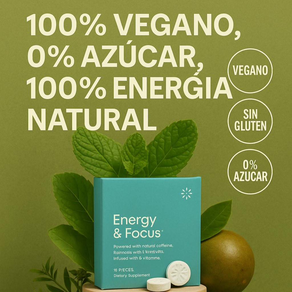 Chicles Cafeína Nootrópicos para la energía y la concentración - ENERGY FOCUS GUM
