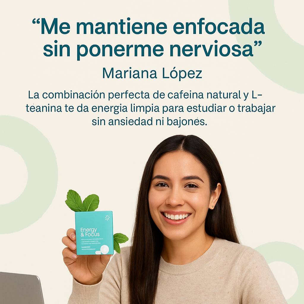 Chicles Cafeína Nootrópicos para la energía y la concentración - ENERGY FOCUS GUM